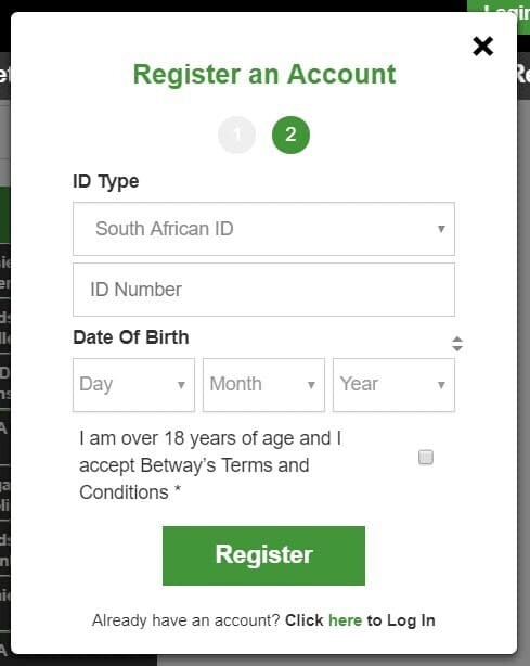 How to Register on Betway