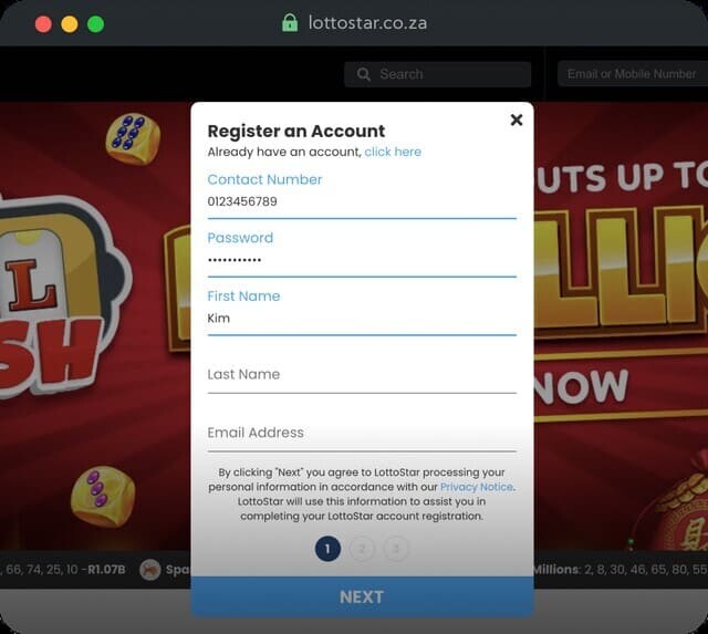How to Register on Lotto Star