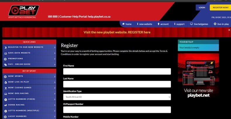 How to Register on PlayBet