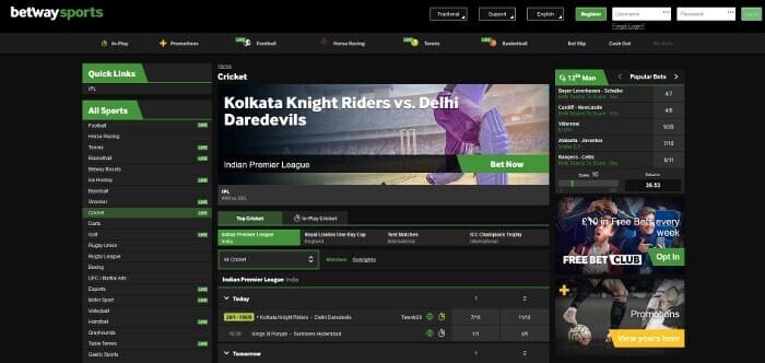 How to bet on BetWay