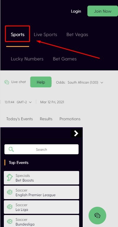How to bet on Bet.co.za