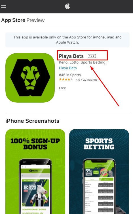 How to download Playabets app on iOS