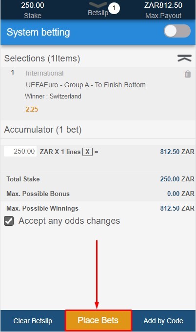 How to bet on Betxchange